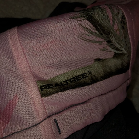 Underarmour Realtree Womens Sweatshirt Hoodie Storm1 Small Pink Camo - Picture 7 of 15